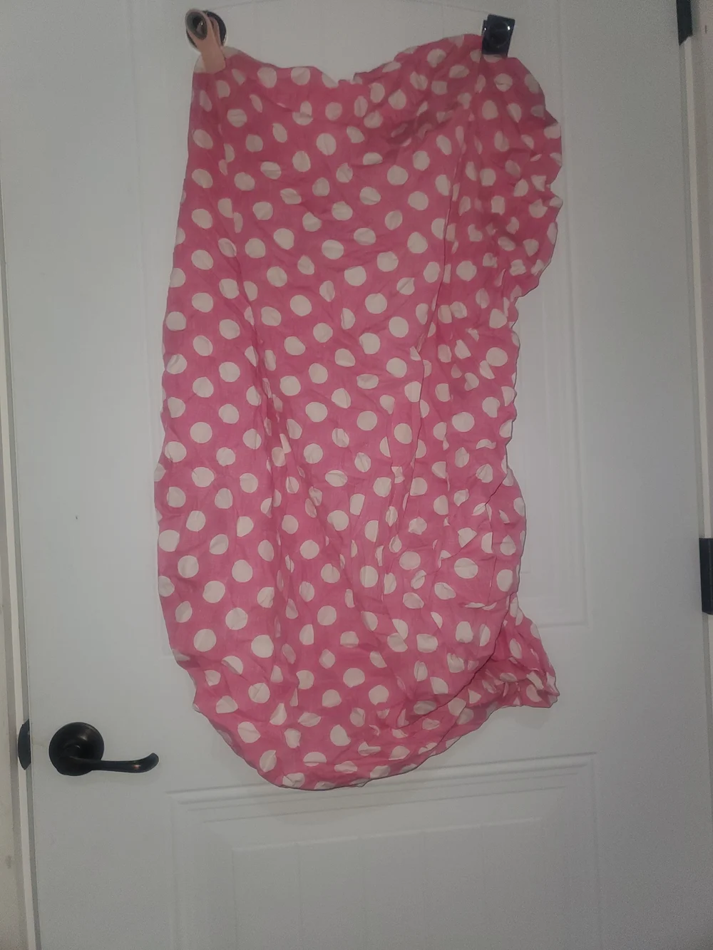 Pink Polkadot Crib Sheet